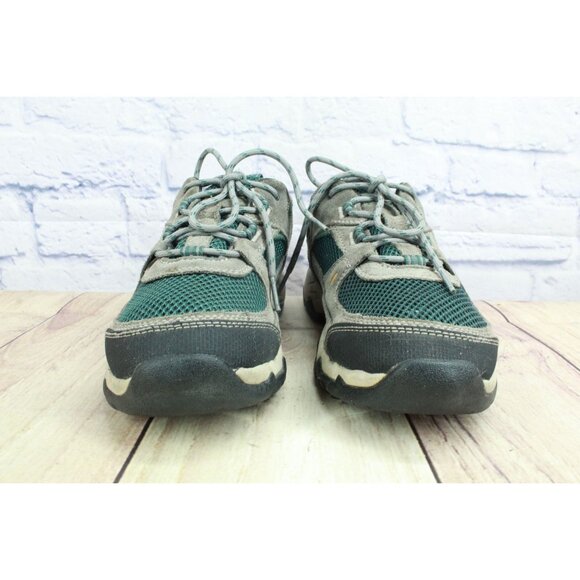 LL Bean Trail Model 4 Hiking Shoes Ventilated Gray Green Size 7 M - Picture 3 of 10